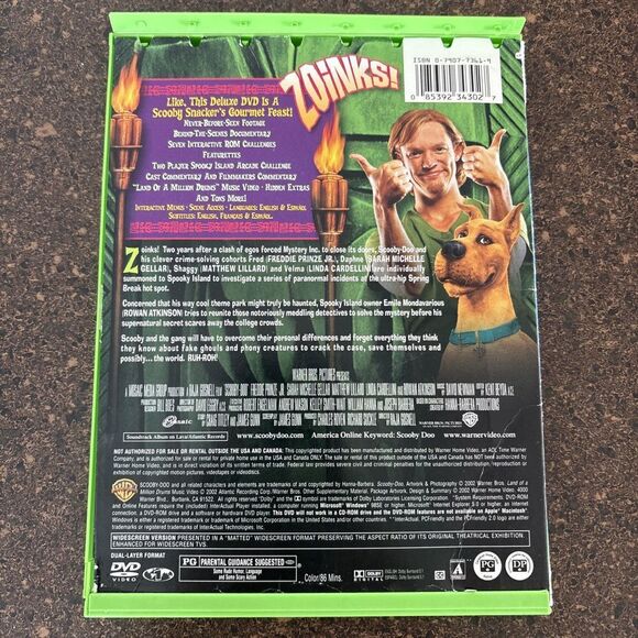 Scooby-Doo - The Movie (DVD, 2002, Widescreen) - Picture 2 of 4
